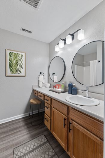 Bathroom with storage